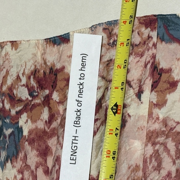 H&M Women's Romantic Floral Watercolor Maxi Dress Tiered Sz L Wedding Guest - Picture 13 of 14